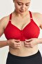 Wireless Snap-On Gathering Bra Cc867 Red - 2