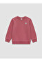 Navy Blue 3 Thread Printed Standard & Regular Girls' Sweatshirt - W6Y334Z1-Hpn |   Lcw - 3