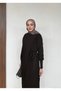Belted Long Dress with Woven Detail - 6