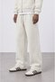 Men's Pocket Detailed Panda Baggy Sweatpants Beige - 2