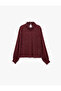Long Sleeve Semi-Sheer Ruffled High Neck Lace Blouse