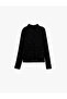 Semi-Sheer High-Neck Velvet Leopard Print Long-Sleeved Tulle T-Shirt
