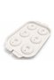 Donut Ice Mold 6-Piece Ring Ice Tray with Lid – Donut Shaped Ice Mold for Drinks and Cocktails White - 6