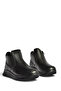 Z555260203 Black Genuine Leather Women's Boots - 6