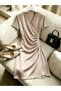 Rochie midi , bej