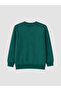 Green 3 Thread Embroidered Printed Standard & Regular Boys' Sweatshirt - W6G438Z1-Jru |   Lcw - 5
