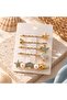 Sea-Themed Pearl Detailed Clasp Set - 3