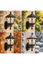 Lale Square Flat Lantern Outdoor Plastic Garden Wall Sconce E27 1 Piece - 2