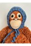Hand Knitted Laura Lora Baby Beanie Hat Bonnet Dark Blue 2-4 Years Old