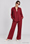 Viscose Shirt Trousers Set Lnz0006 Bordo - 2