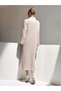 Rochie midi, crem - 2