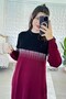 Crew Neck Glittery Knit Dress 7K057 - 5