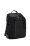 Men's Genuine Leather Black Backpack - 2