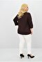 Women's Plus Size Strap V-Neck Blouse 1919-25 - 3