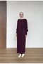 Belted Long Dress with Woven Detail - 5