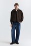 Hidden Zipper Faux Suede Coat - 2