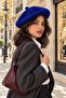 New Trend Soft Bearded Navy Blue Painter's Beret, Painter's Beret - 3