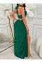Rochie maxi , verde - 2