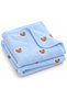 Cotton 90*100 Welsoft Bear Baby Boy Blanket