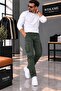 Men's Gabardine Slim Fit Cargo Pants - 3