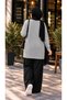 Women's Ribbed Off-Shoulder Knitwear with Roof Pockets Seasonal Cardigan - 3