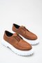 Jy-T13X Kratos Lace-Up Leather Men's Casual Sports Classic Shoes Cbt - Tan - 4