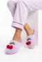 Women's House Slippers Cherry House Slippers Winter Slippers Guest Slippers Furry Slippers - 3