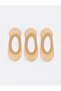 Two Mt Shop Quality Lcw Dream Beige Plain 3-Pack Women's Ballerina Socks