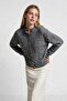 Buttoned Soft Knitwear Cardigan 4423 Lki̇0069 Gray - 2