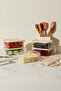 Set of 5 Rectangular Storage Containers 600 ml Refrigerator Organizer Freezer Compatible - 2