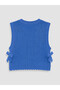 Özmarka New Season Ecru Crew Neck Girls' Dress and Sweater Set - 8