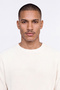 Men's Thessaloniki Knitted Clean Stitching Crew Neck Oversize Knitwear Ecru - 4