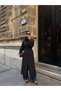 Women's Belted Double-Breasted Long Trench Coat - 5