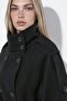 High Collar Trench Coat Jacket - 5