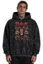 Slipknot Rock Metal Music Band Printed Unisex Oversize Washable Hoodie Sweatshirt