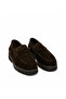 Genuine Leather Men's Loafer Shoes Z590 Yarma Suet Brown 490 C63 (Split Suede Brown) - 2