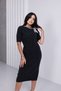 Scarf Short-Sleeved Knitwear Dress