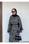 Lace Detailed Leopard Long Dress - 6