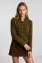 Buttoned Soft Knitwear Cardigan 4423 Lki̇0069 Oil Green - 3