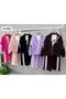 Girl's 3-Thread Ribbed Zippered Tracksuit Set – Stripe Detailed 43168-F - 4