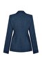 HOURGLASS DENIM BLAZER JACKET BLUE - 2