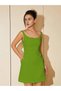 Rochie mini, verde - 8