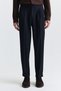 Tapered Fit Double Pleated Trousers