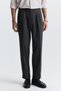Tapered Fit Double Pleated Trousers