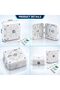 CCTV Camera Junction Box, Waterproof Security Camera Mounting Base, Cable Management Box for Bullet Cameras, CCTV Camera Wall Mount Bracket with Screws & Wall Plugs, White - 4