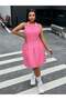 Rochie mini , roz - 6
