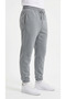 Ribbed Combed Cotton Men's Sweatpants with 3 Yarns, Double Pockets and Elasticized Cuffs - 6