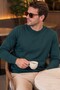 Cotton Basic Thin Men's Knitwear Sweater - 2
