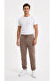 Ribbed Combed Cotton Men's Sweatpants with 3 Yarns, Double Pockets and Elasticized Cuffs - 2