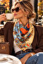 Betty Blue Flower Scarf 70*70 cm - 5